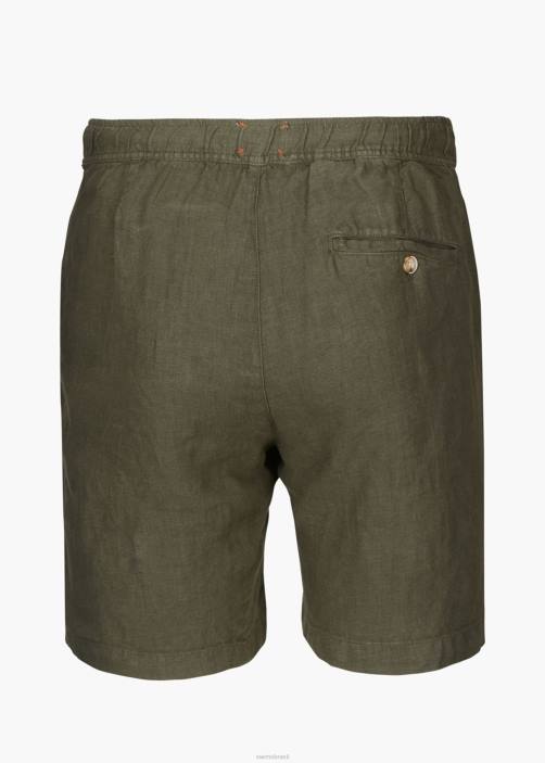 SWIMS short de linho amalfi roupas TF0R266 nogueira