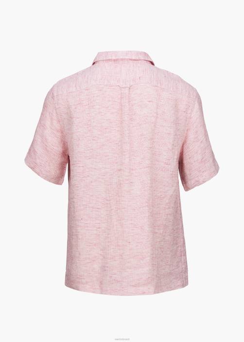 SWIMS camisa capri de linho roupas TF0R209 linho rosa baga