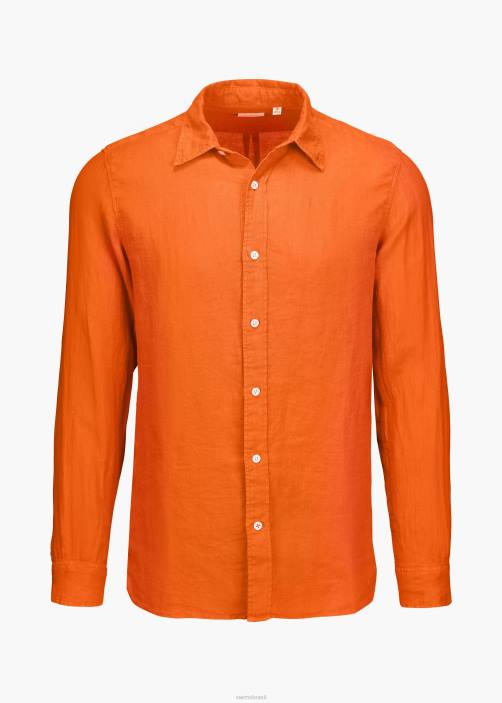 SWIMS camisa de linho amalfi roupas TF0R252 laranja