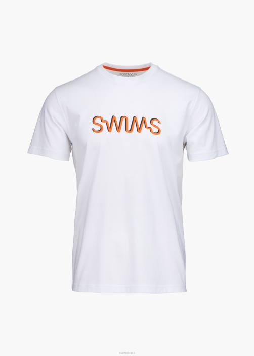 SWIMS camiseta gráfica ravello roupas TF0R217 branco