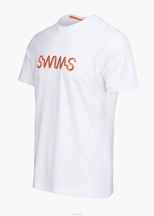 SWIMS camiseta gráfica ravello roupas TF0R217 branco
