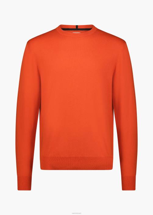 SWIMS suéter skrova com gola redonda roupas TF0R245 laranja
