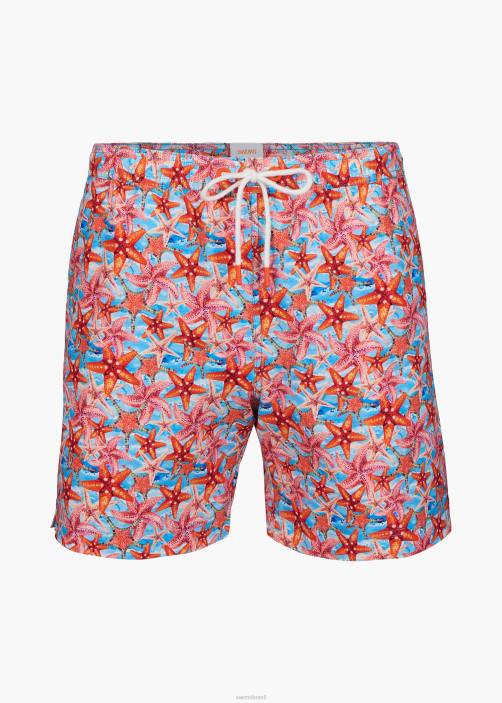 SWIMS calção de banho sotogrande 6" roupas TF0R281 estrela do mar laranja