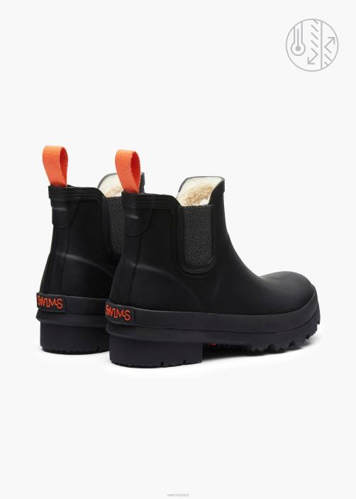 SWIMS bota charlie de inverno sapato TF0R119 preto