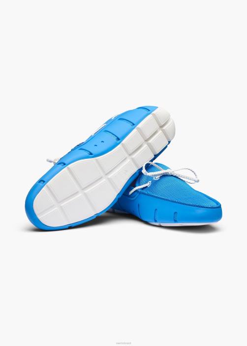 SWIMS mocassim de renda trançada sapato TF0R29 céus azuis