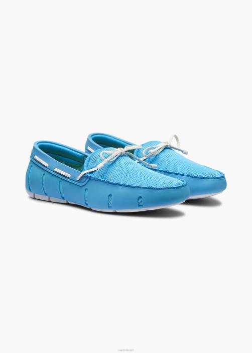 SWIMS mocassim de renda trançada sapato TF0R41 água/branco