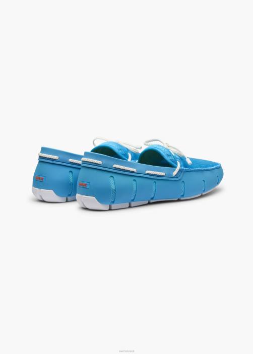 SWIMS mocassim de renda trançada sapato TF0R41 água/branco