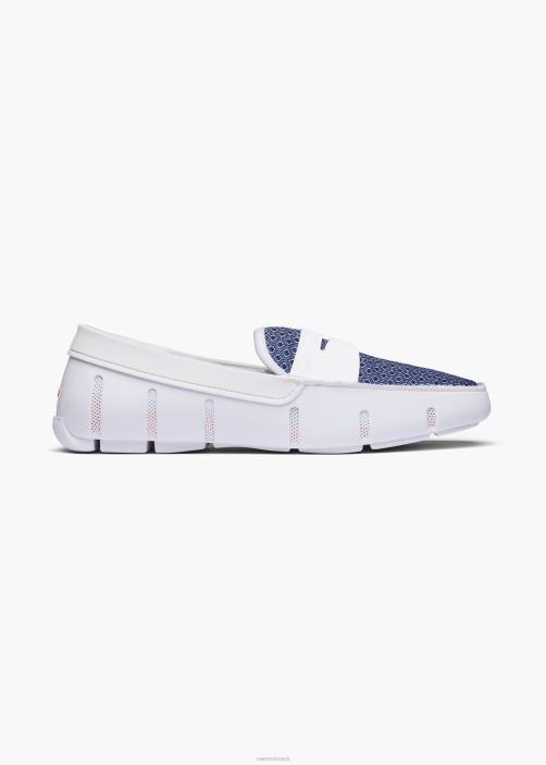 SWIMS mocassim estampado sapato TF0R23 branco