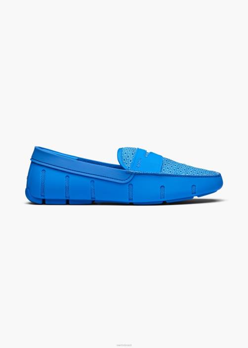 SWIMS mocassim estampado sapato TF0R31 navegar azul