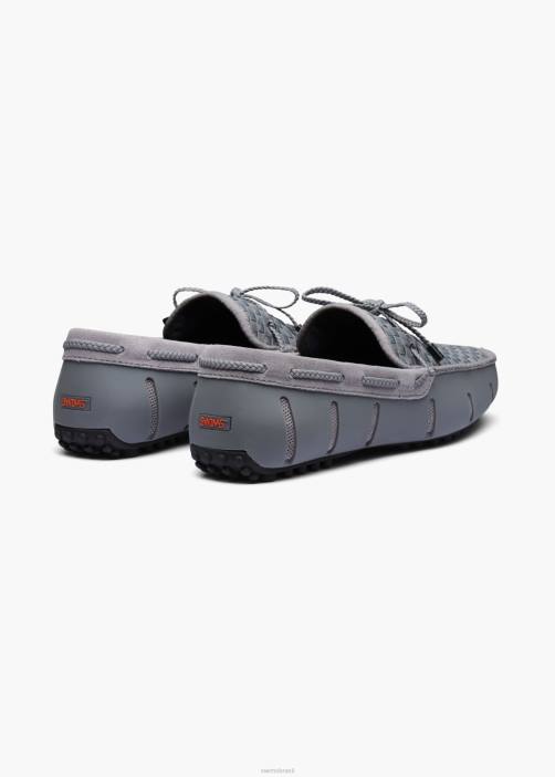 SWIMS motorista tecido sapato TF0R19 cinzento Preto